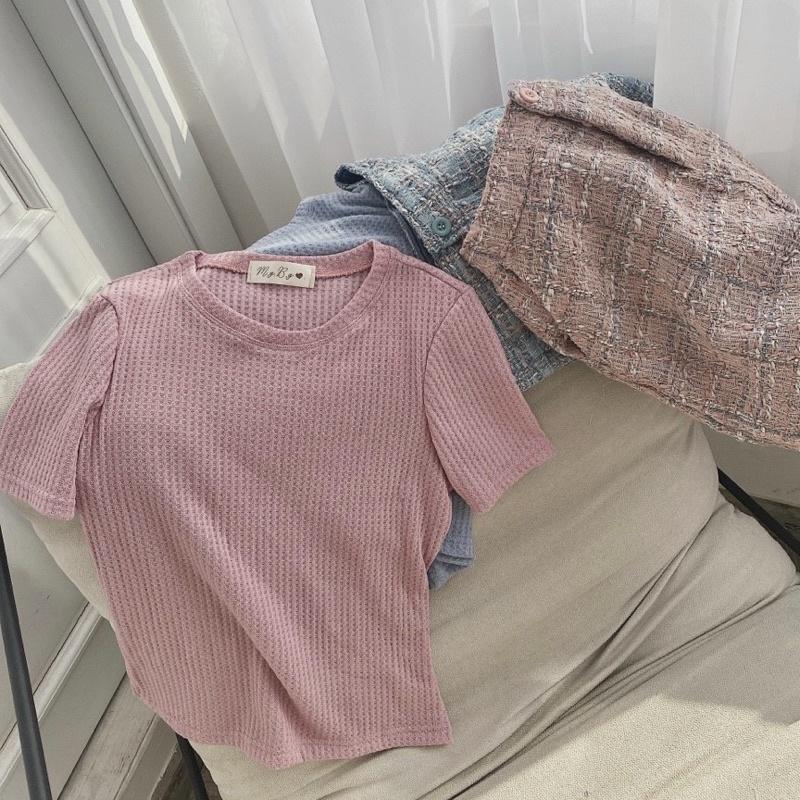 Sét Áo Len Cổ Tròn Mix Chân Váy Dạ Sét 2 Món Siêu Xinhh