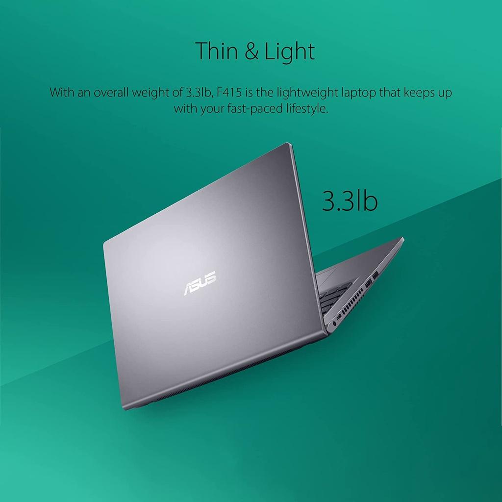 Laptop Asus Vivobook F415E i3-1115G4/8GB/128SSD/UHD Graphics/14"FHD/Win10/Xám Mới 100%- Hàng Nhập Khẩu