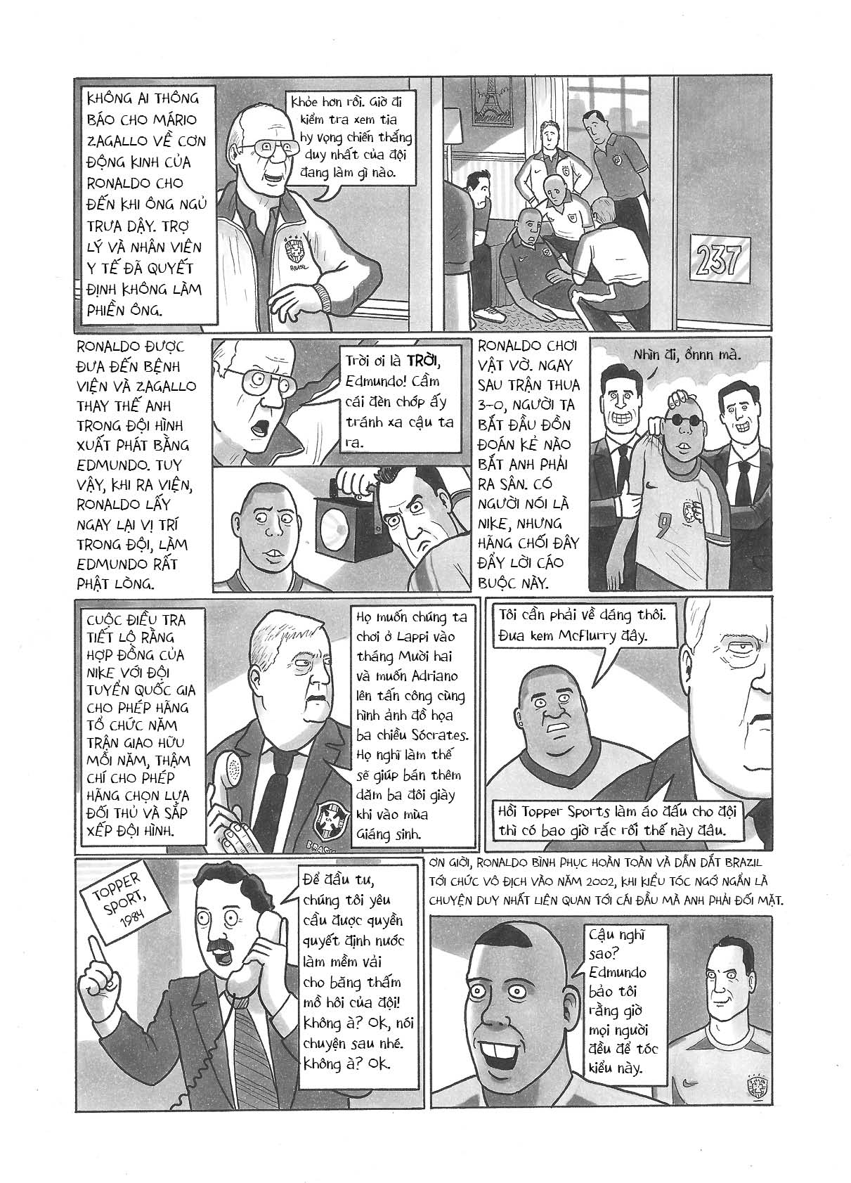 (sách tranh biếm họa) LỊCH SỬ BÓNG ĐÁ bằng tranh – Ngôi đền huyền thoại (tập 2) – David Squires – Nguyễn Tuấn Bình dịch - Nhã Nam – NXB Dân Trí – bìa cứng