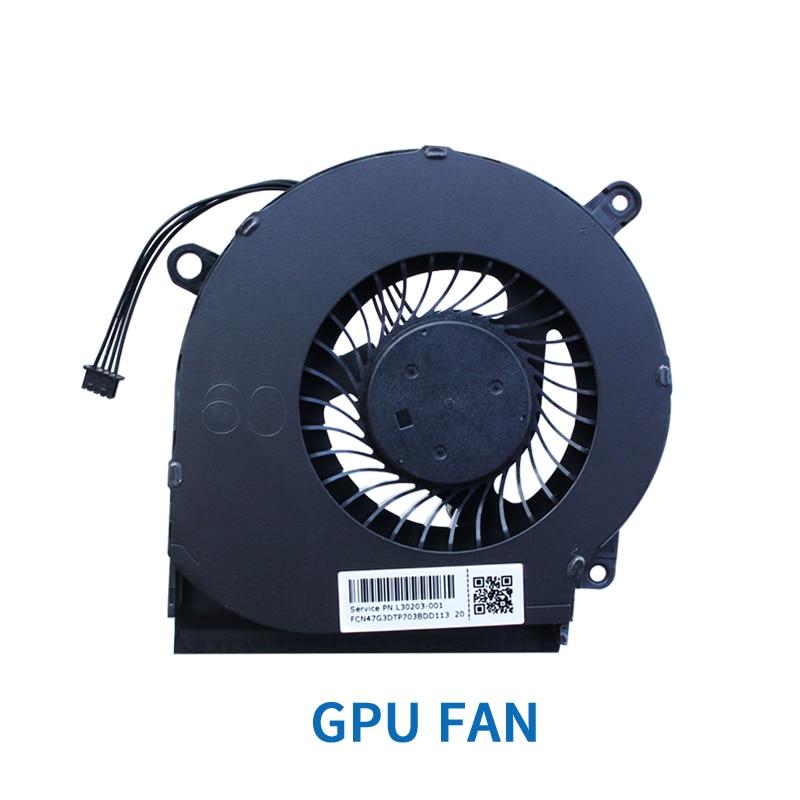 Mới Quạt Tản Nhiệt Cpu Gpu Cho Hp Gaming Nb Wasd 4 5 Pro Iv Omen 15-dc Tpn-q211 L30203-001 L30204-001 G3d