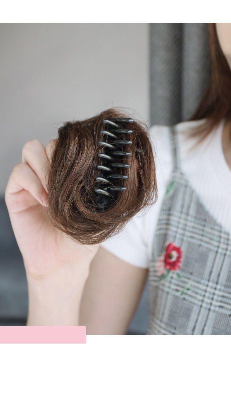 Kẹp tóc giả xoăn, búi tóc tròn tiện lợi sang chảnh Hàn Quốc TG22