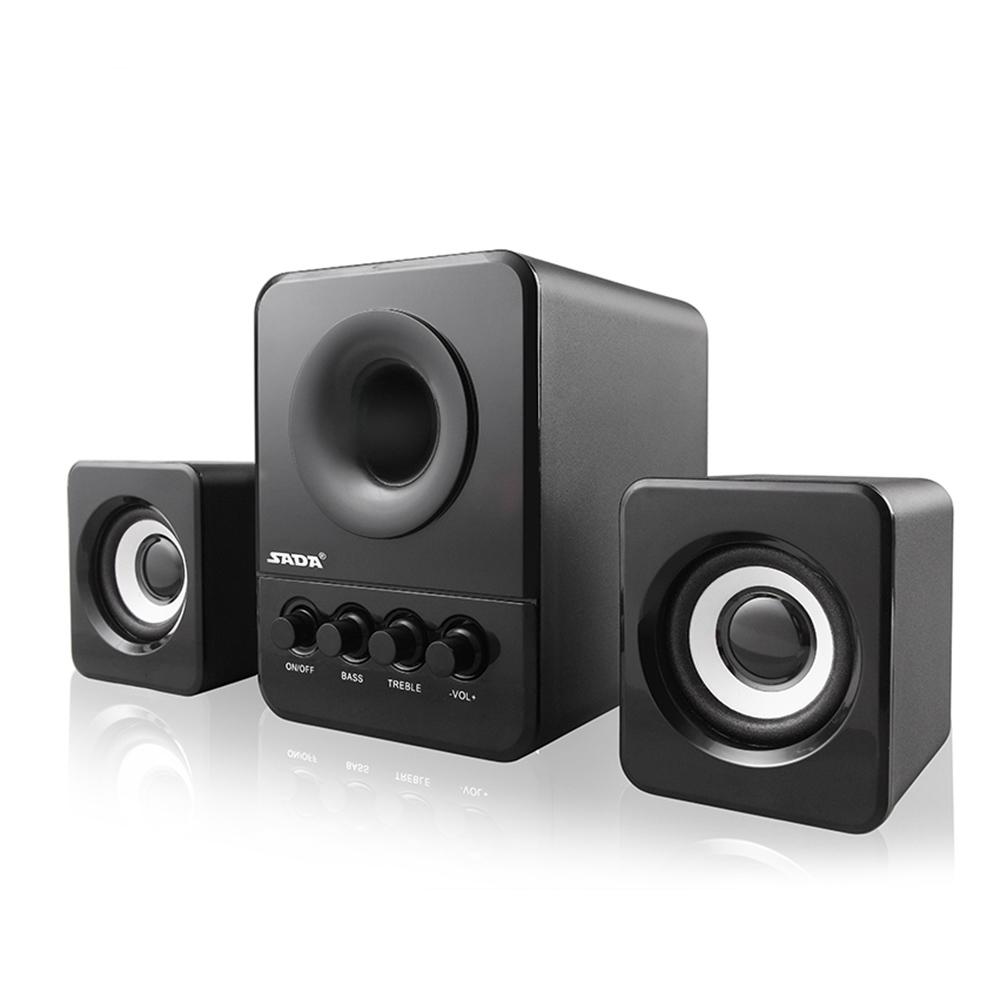 Loa kết hợp có dây SADA D-203 USB siêu trầm cho máy tính để bàn