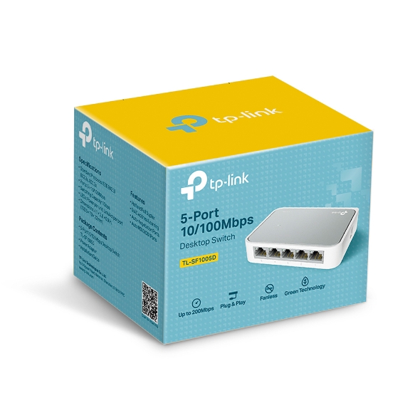 Bộ Chia Tín Hiệu Mạng TP-Link TL-SF1005D Để Bàn 5 cổng LAN RJ45 10/100Mbps- Hàng chính hãng