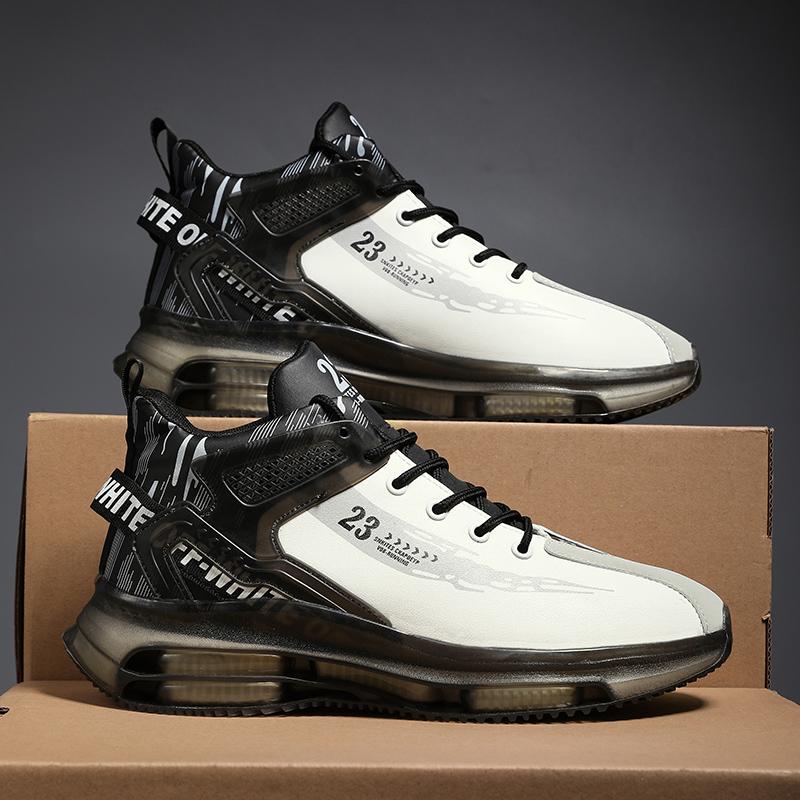 Giày thể thao giản dị nam, giày chạy bộ ngoài trời Color: 537-black Shoe Size: 44