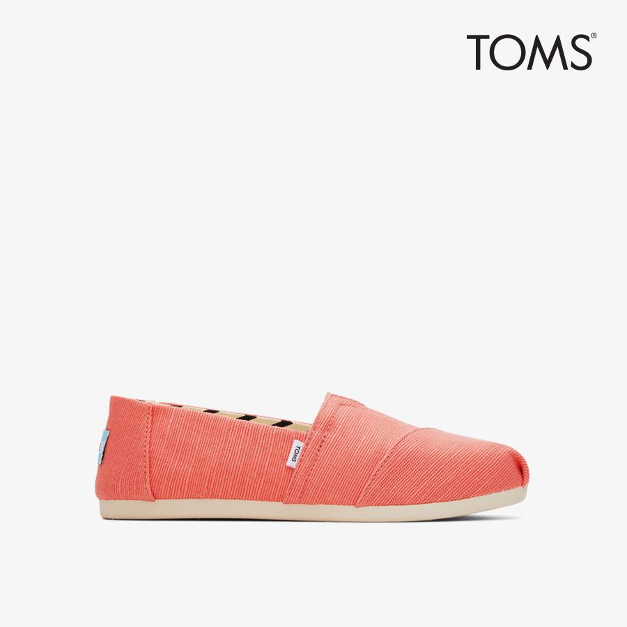 Giày Lười Nữ TOMS Alpargata - Cam - 36