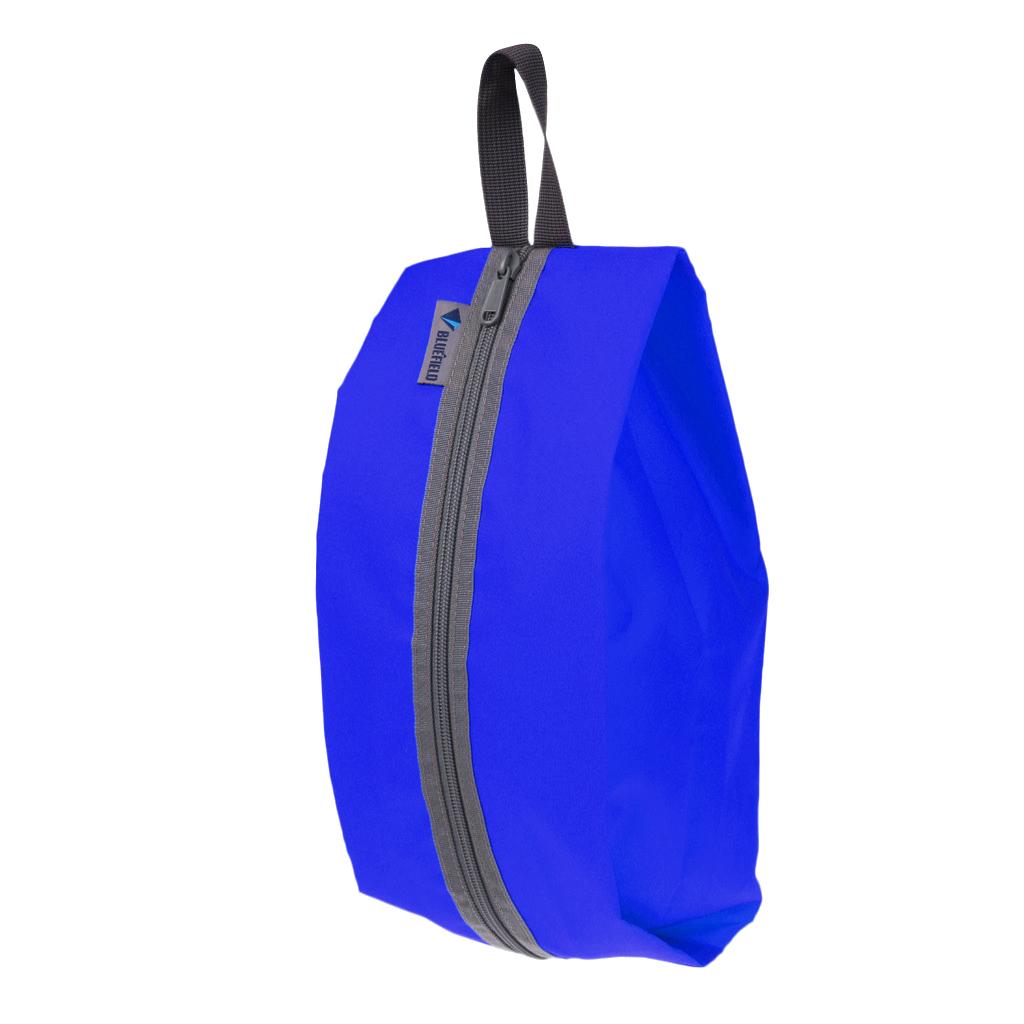Waterproof Laundry Shoes Storage Pouch Portable Zipper Tote Bag Blue