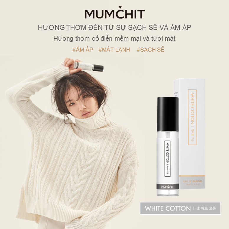 Nước Xịt Thơm Quần Áo Cao Cấp MUMCHIT Fabric And Living Perfume 70ml