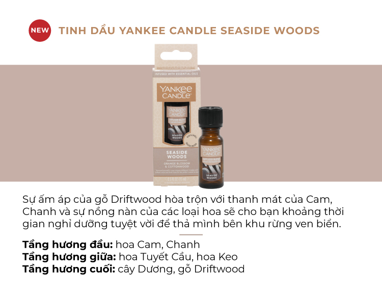 Tinh dầu Yankee Candle - Seaside Woods (15ml)