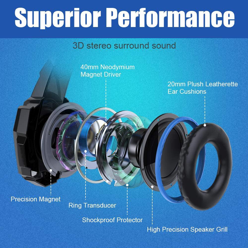 Tai nghe chơi game giảm tiếng ồn 3,5 mm Thay thế cho PC Máy tính xách tay Điện thoại thông minh PS4 KOTION EACH G9000