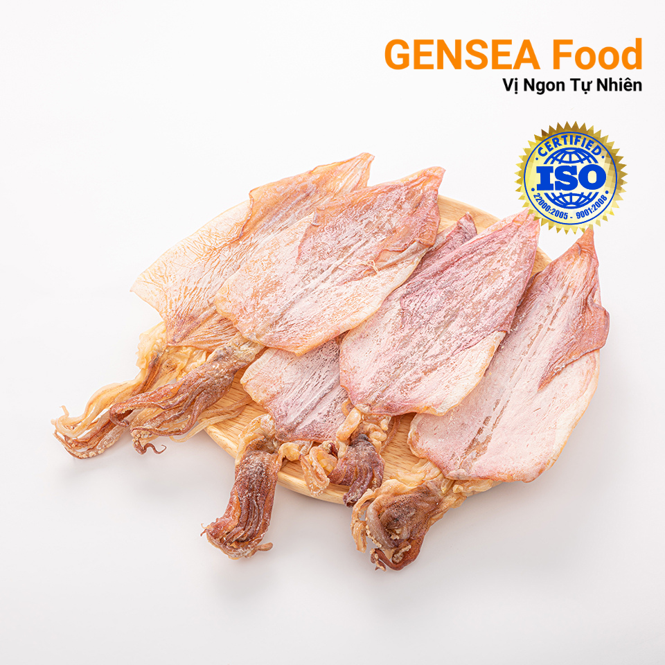 Mực Khô Câu Phú Quý GENSEA Food G1016 - 300G Thượng Hạng Không Chất Bảo Quản Ngọt Tự Nhiên