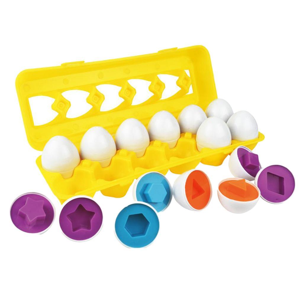 Toddler Matching Egg Toys Kids Early Educational Learning Toy