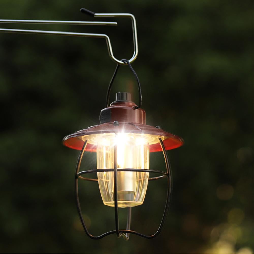 USB Recharegable Camping Lantern Hanging Tent Light for Outdoor Camping Fishing Backpacking