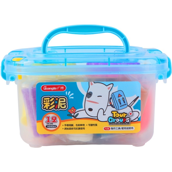 Bộ Sáp Nặn 12 Màu H04064 - Mẫu 2 - Hộp Xanh Dương