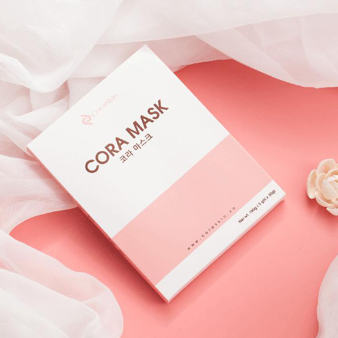 MẶT NẠ MÀNG KHÓA TRẮNG CORA MASK ( hộp 5 miếng )