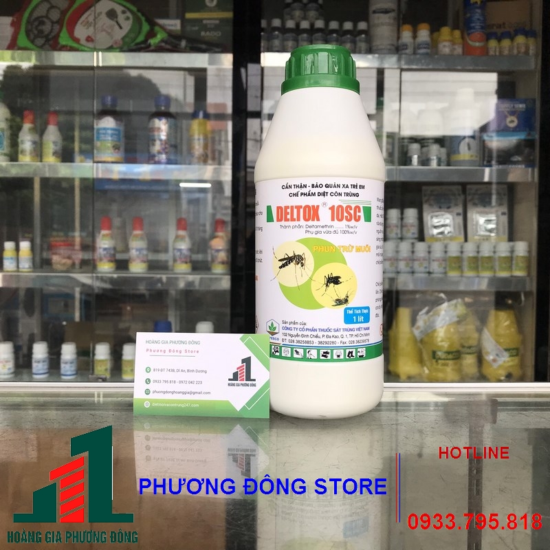 Thuốc diệt muỗi và côn trùng DELTOX 10SC _ chai 1 lít