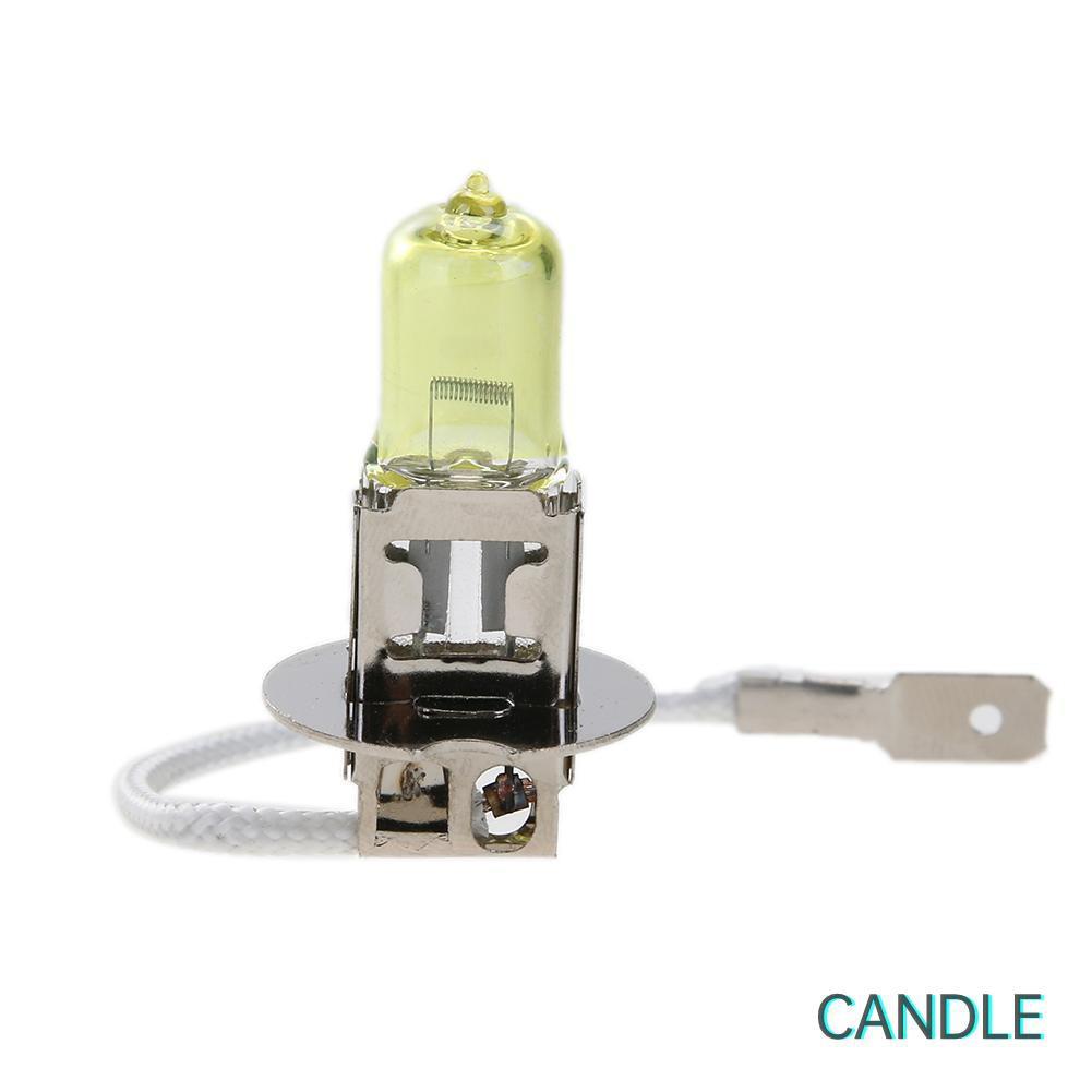 Set 2 Bóng Đèn Halogen H3 12v 55w Ánh Sáng Vàng Cho Đèn Pha Xe Hơi
