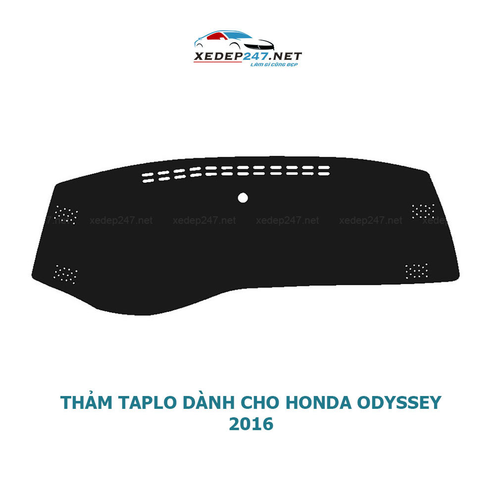 Thảm Taplo dành cho xe Honda Odyssey 2016 chất liệu Nhung, da Carbon, da vân gỗ