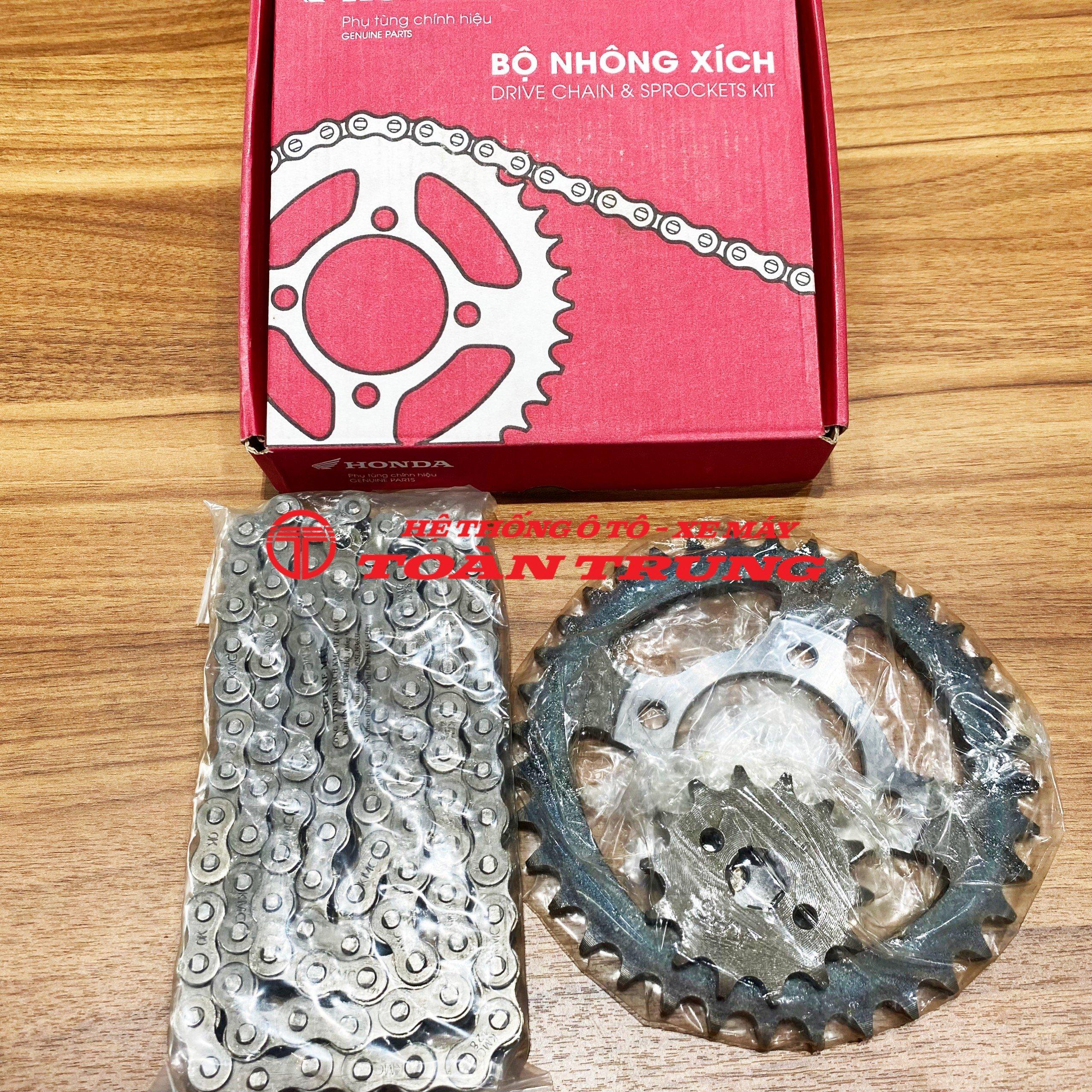 Bộ nhông xích Super Dream 100cc chính hãƞg honda &quot;H0640GBGB20&quot;