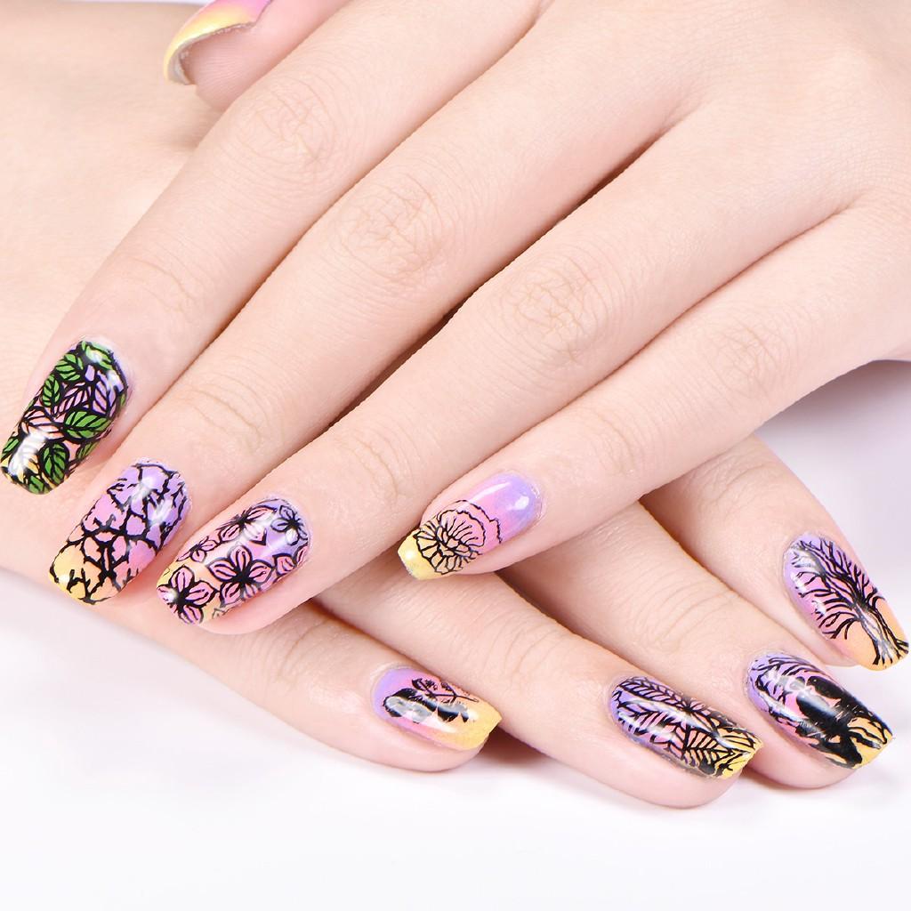 Set tem dán trang trí móng tay nghệ thuật