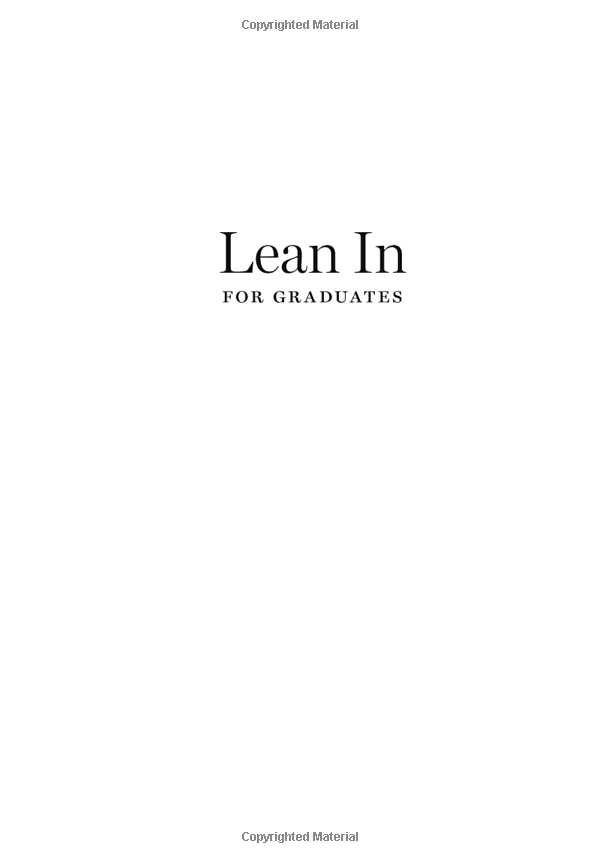 Lean In for Graduates