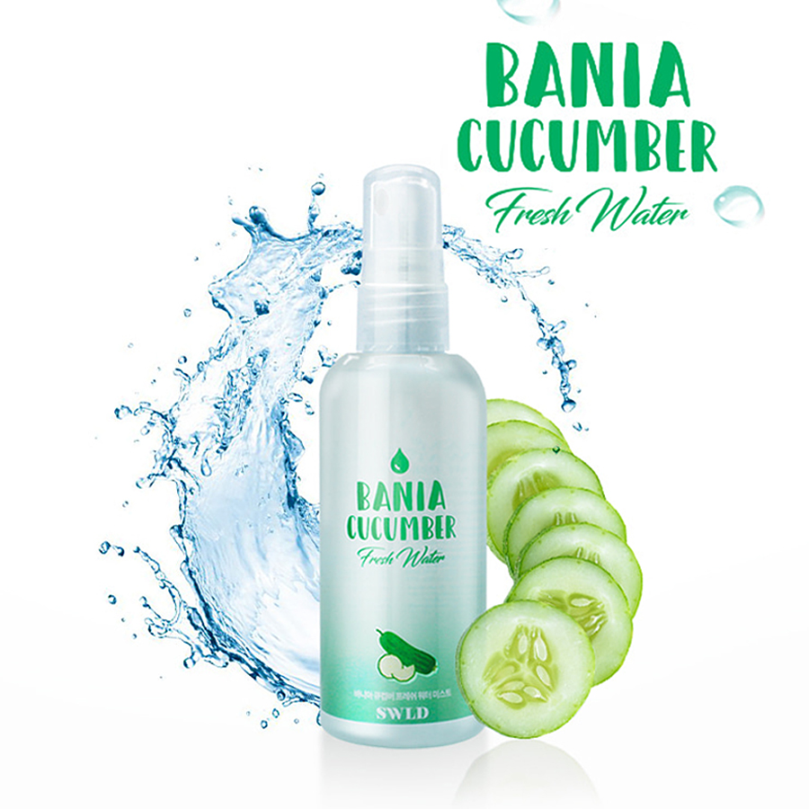 XỊT KHOÁNG CHIẾT XUẤT DƯA LEO BANIA CUCUMBER FRESH WATER MIST 100ml