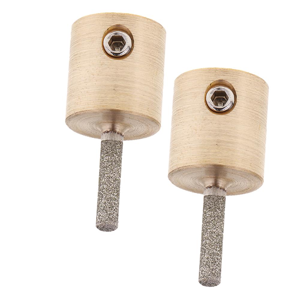 2 PC Kính Màu Máy Xay Đầu Bit Kim Cương Đá Mài Cho Tmark 3.5X0.8 Cm