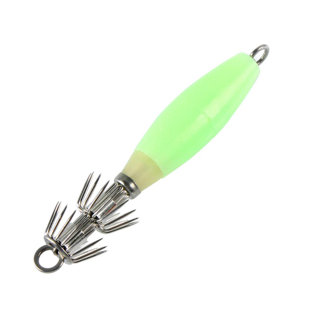4pcs Shrimp Prawn Fishing Lures Squid Jigs Hooks Freshwater Saltwater Bait