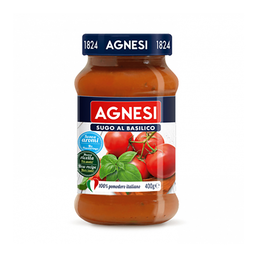 Sốt cà chua cô đặc nhập khẩu Ý Sauce Basilico Agnesi 400g rất thích hợp trộn mì ý