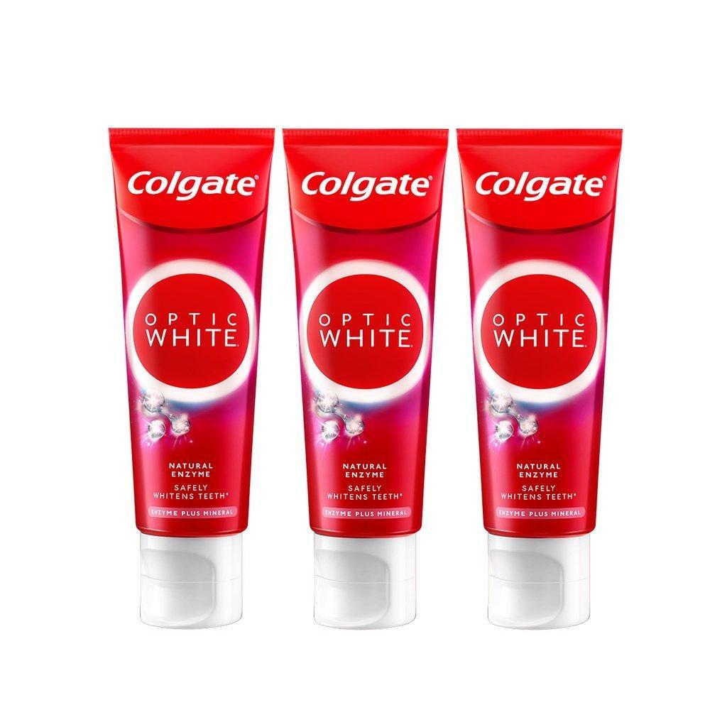 Kem Đánh Răng Colgate Optic White từ Enzyme Tự Nhiên Túyp 80g