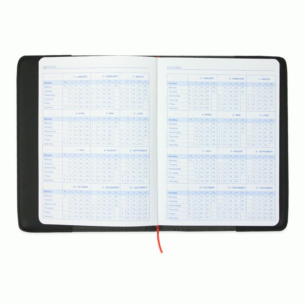 Sổ lịch da Classic Book A5 Hồng Hà 200 trang - 4597