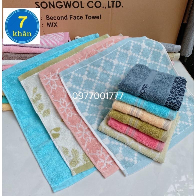 Khăn lau bếp, lau chén, khăn tay, khăn mặt 100% cotton xuất Hàn Songwol - Nhiều mẫu