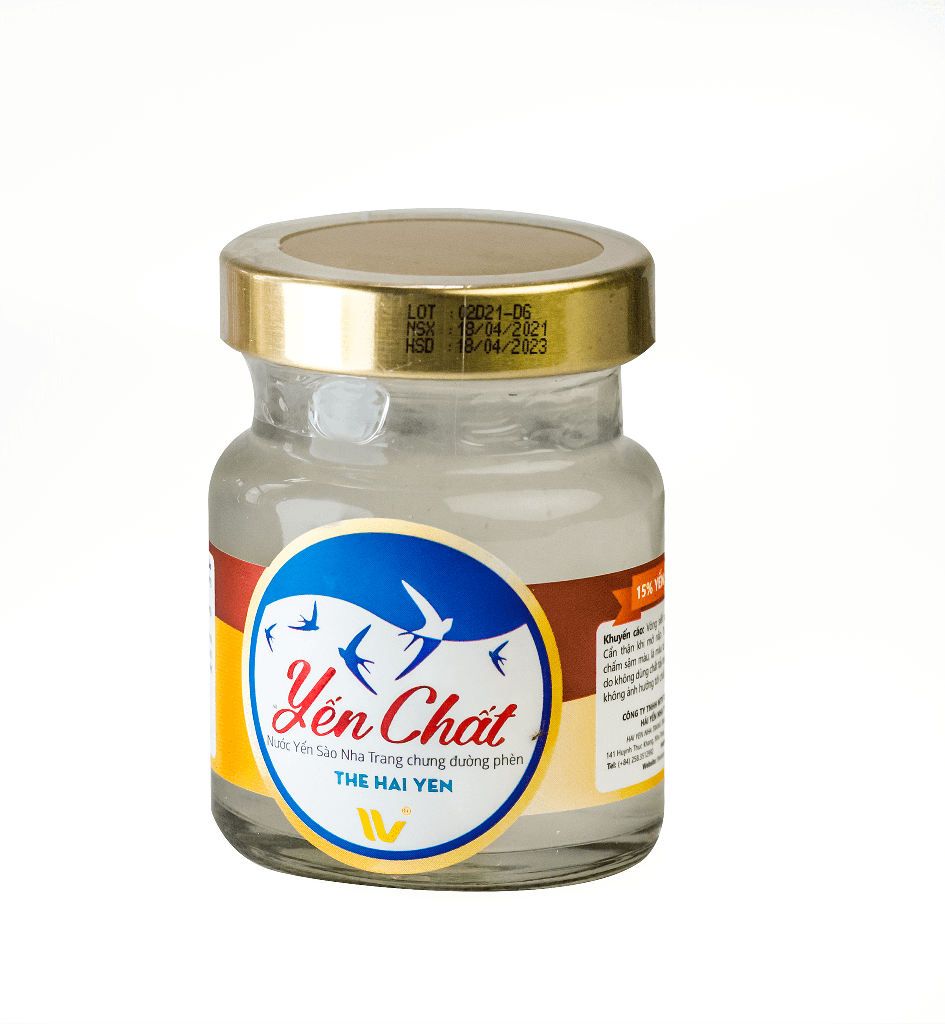 Yến hũ dinh dưỡng chưng đường phèn - Yến Chất Đỏ 15% TheHaiYen Lốc 5+1