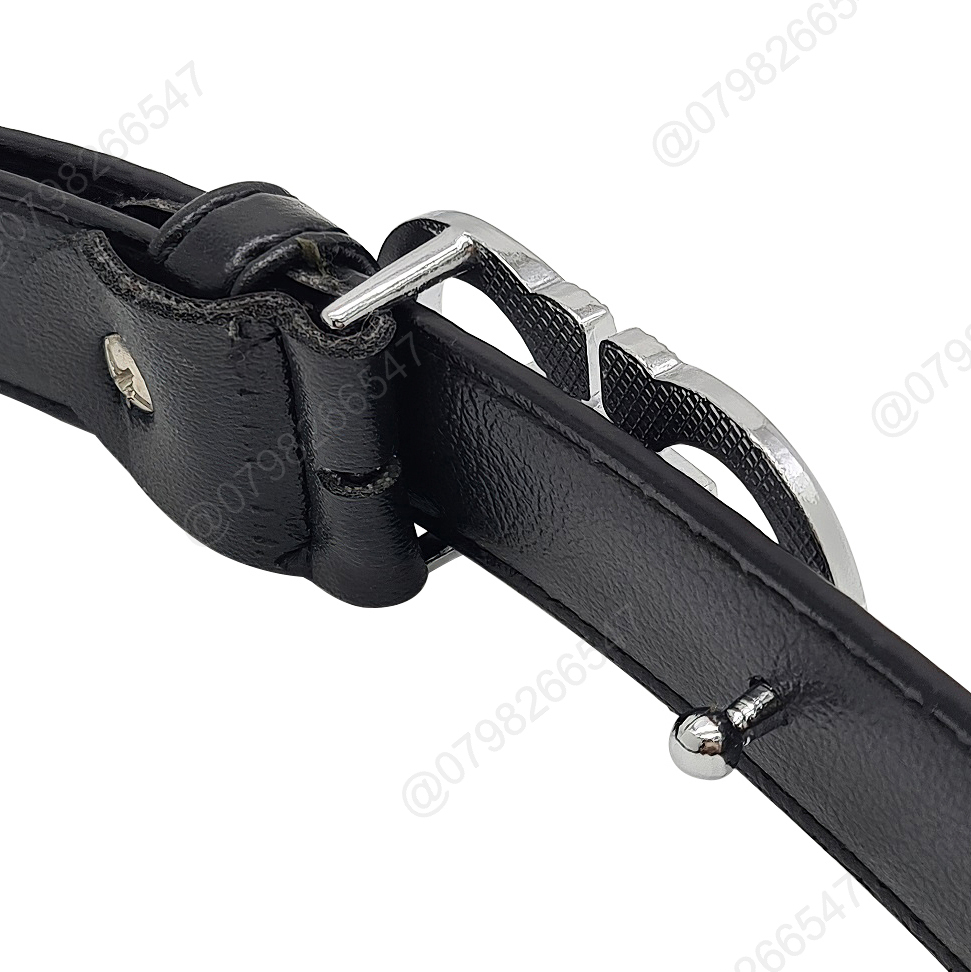 Thắt lưng nữ thời trang DHM-375 | Đầu khoá cài chữ A đôi màu trắng bản nhỏ 2cm | Bảo hành 12 tháng