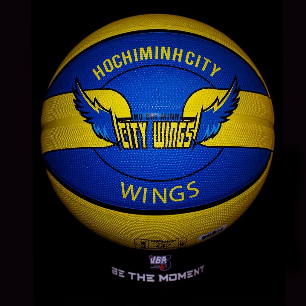 Quả bóng rổ Spalding City Wings Size 7- Tặng kim bơm bóng và túi lưới đựng bóng