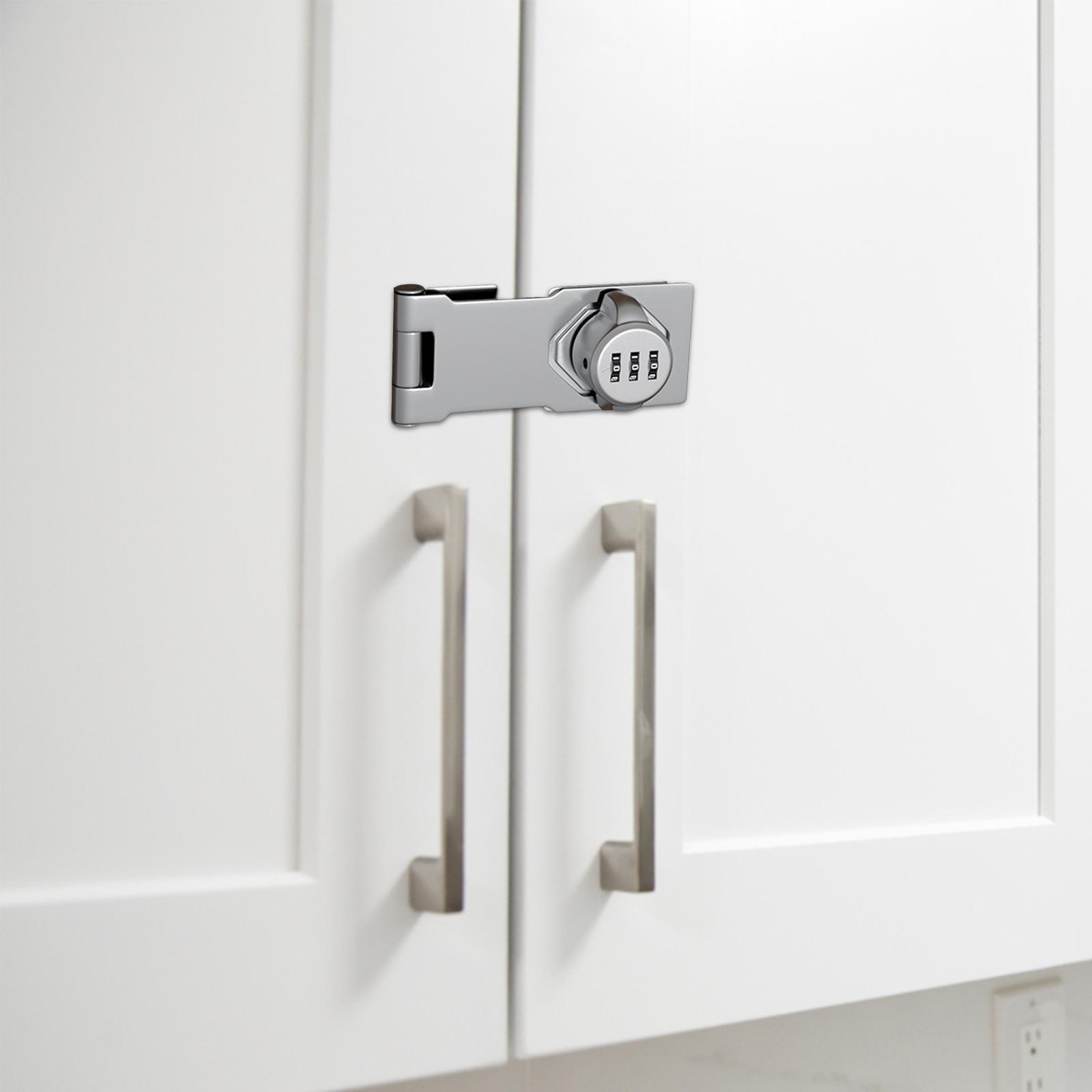 Mechanical Password Door Lock, Sliding Door Lock, Keyless Cabinet Password Hasp Lock, Drawer Lock, Refrigerator Lock