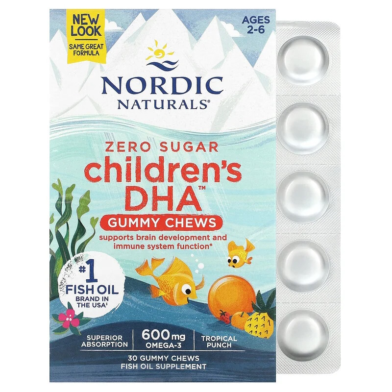 Nordic Naturals Children's DHA Gummies 30 viên kẹo dẻo, Hỗ trợ phát triển trí não và chức năng hệ miễn dịch - Hàng Chính Hãng