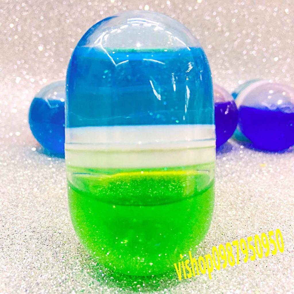 slime  lọ tròn phối 2 màu sắc dạng mềm đặc mã AQV14 Ukéo