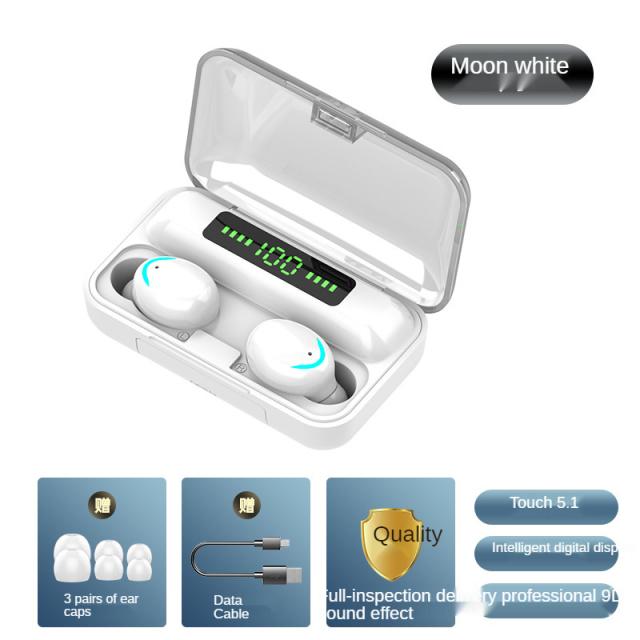 TWS Bluetooth 5.0 2200MAh Sạc Hộp Tai Nghe Không Dây 9D Stereo Thể Thao Chống Thấm Nước Tai Nghe Nhét Tai Tai Nghe Có Micro