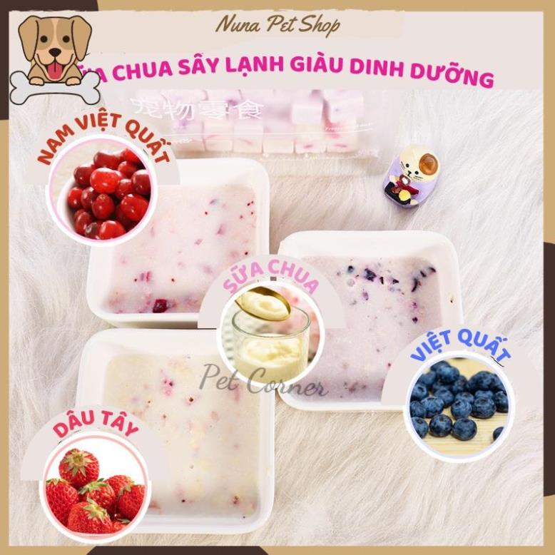 Sữa chua sấy lạnh giàu dinh dưỡng cho thú cưng, sữa chua sấy khô cho chó mèo và chuột hamster