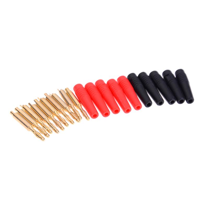 10 Cái/lốc Mạ Vàng 2Mm Wilding Chuối Cắm Loa Âm Thanh Cáp Khuếch Đại Dây Điện Vít Jack Cắm Bộ Màu Sắc Ngẫu Nhiên