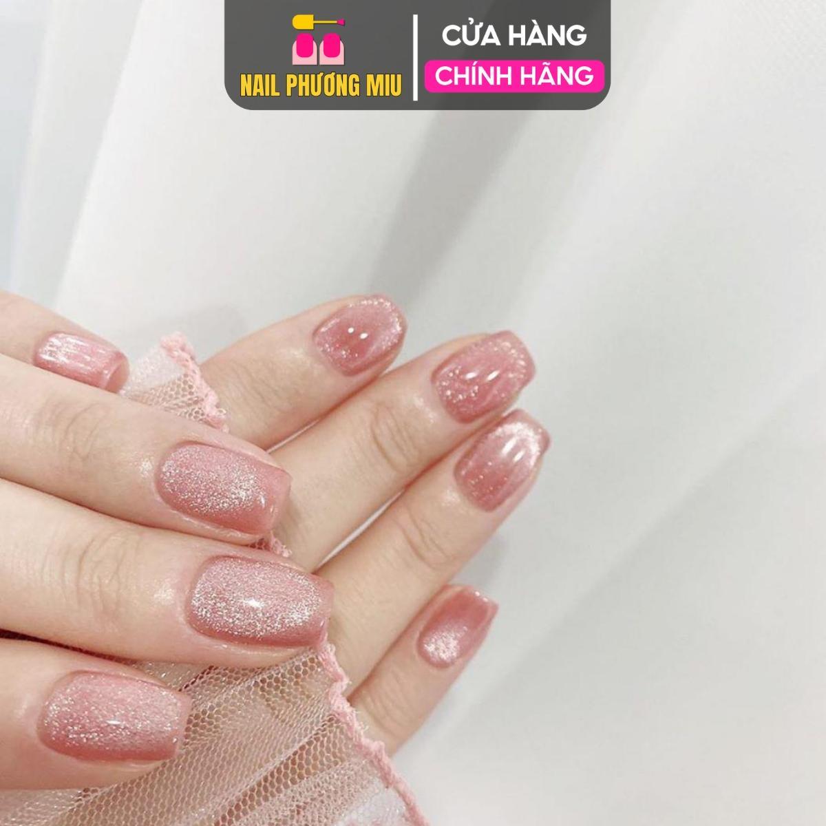 Sơn Gel Mắt Mèo Hồng Ánh Kim YANXZ Siêu Sáng Làm Nail Màu Nhũ Hồng đậm Cực Quang Lấp Lánh, Lên Màu Móng Chuẩn Bền Bóng tráng gương Nữ Women
