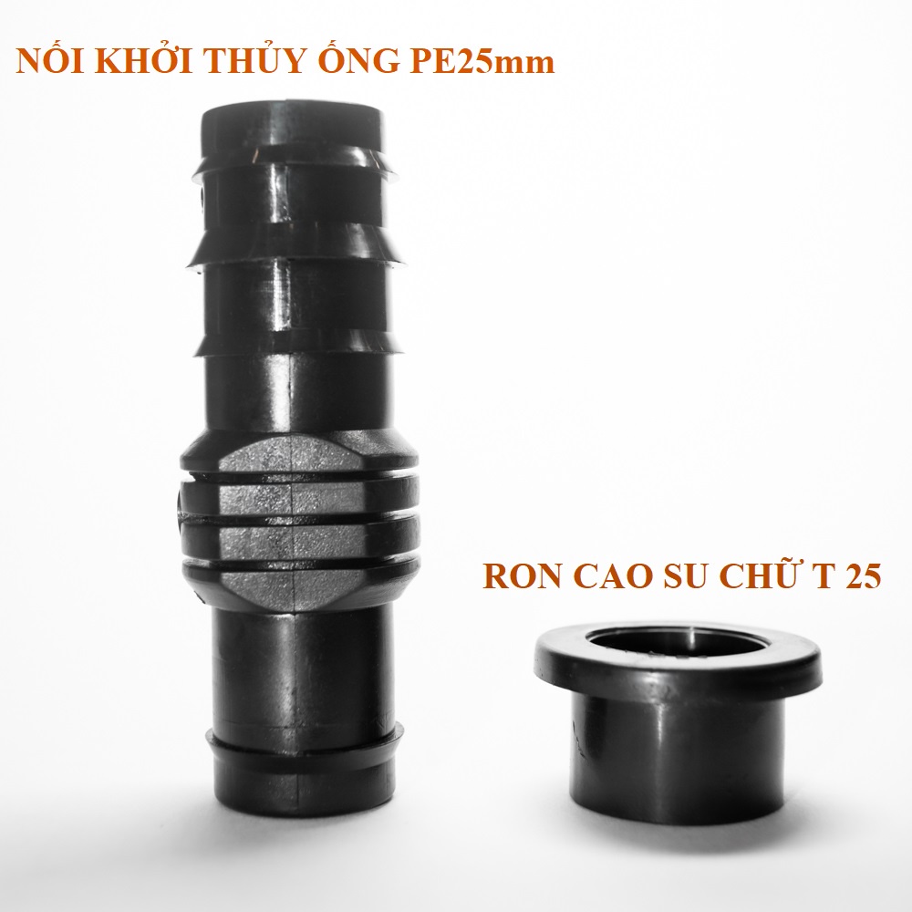 COMBO NỐI KHỞI THỦY Kèm Gioăng (Ron) Cao Su Cho Ống Mềm PE phi 16mm, 20mm, 25mm - goGarden