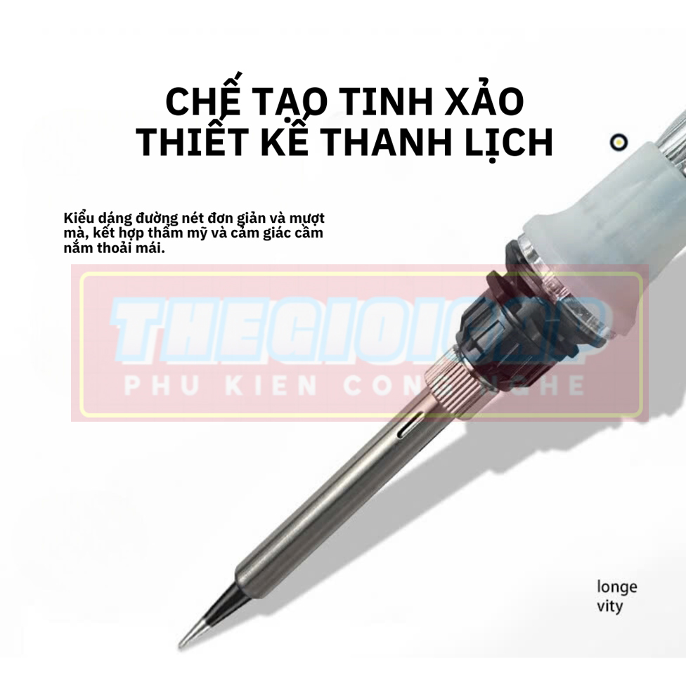 ROGTZ Mỏ Hàn Điều Chỉnh Nhiệt Độ 936DR-L 80W Có Màn Hình LCD - Hàng Nhập Khẩu