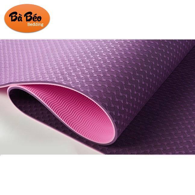 thảm tập yoga yoga pilates Thảm tập YOGA TPE 2 lớp dày 6mm