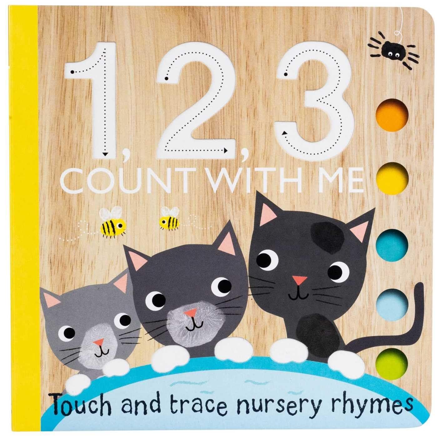 Sách ngoại văn: Touch And Trace - 1, 2, 3 Count With Me - Touch And Trace Nursery Rhymes