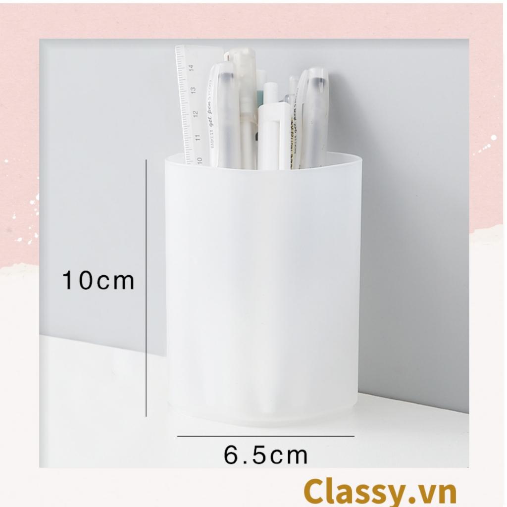 Hộp đựng bút Classy để bàn, đựng đồ trang điểm, phụ kiện trơn cổ điển PK1528