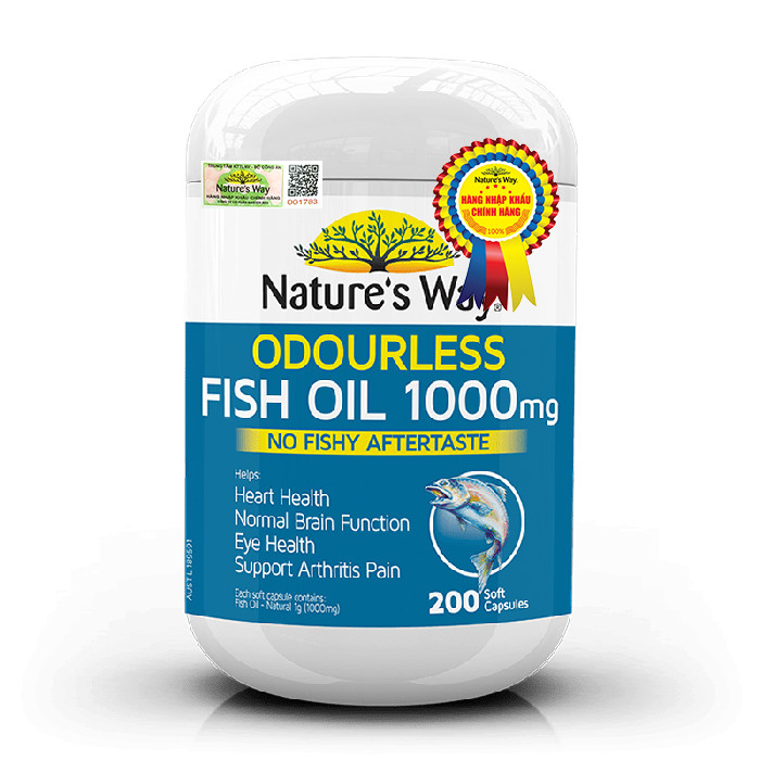 Nature's way odourless fish Oil 1000mg
