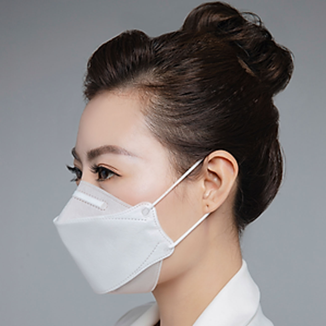 Hộp 10 cái Khẩu trang 4D Hello Mask cao cấp bảo vệ hô hấp kháng khuẩn , chống bụi siêu mịn PM2.5 ; tặng 1 móc treo khóa mica