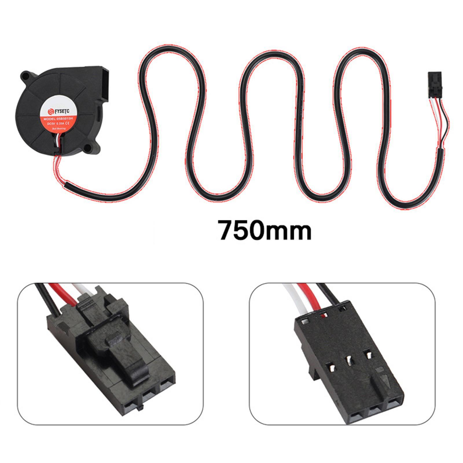 Fan Replacement Dual Ball Bearing DC Fan for MK3S 5015 5V Black