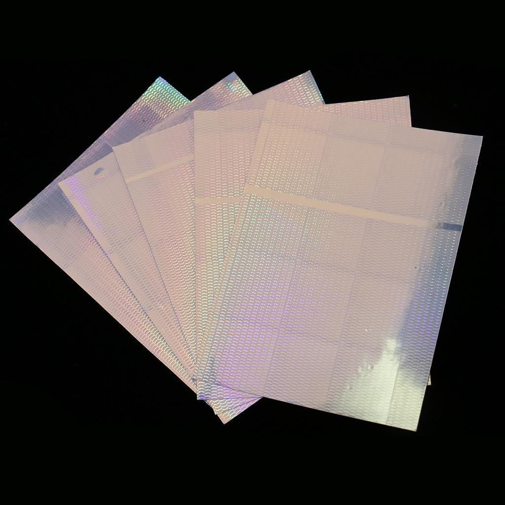 10pcs Fishing Lure Tape Fish Scale Tackle Holographic Waterproof Reflector